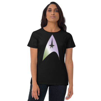 Starfleet Insignia - Genderqueer Pride Women's short sleeve t-shirt