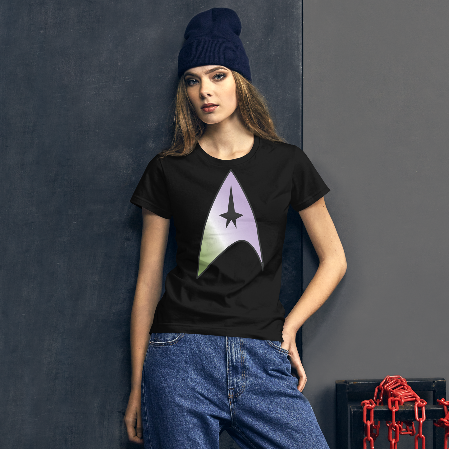 Starfleet Insignia - Genderqueer Pride Women's short sleeve t-shirt