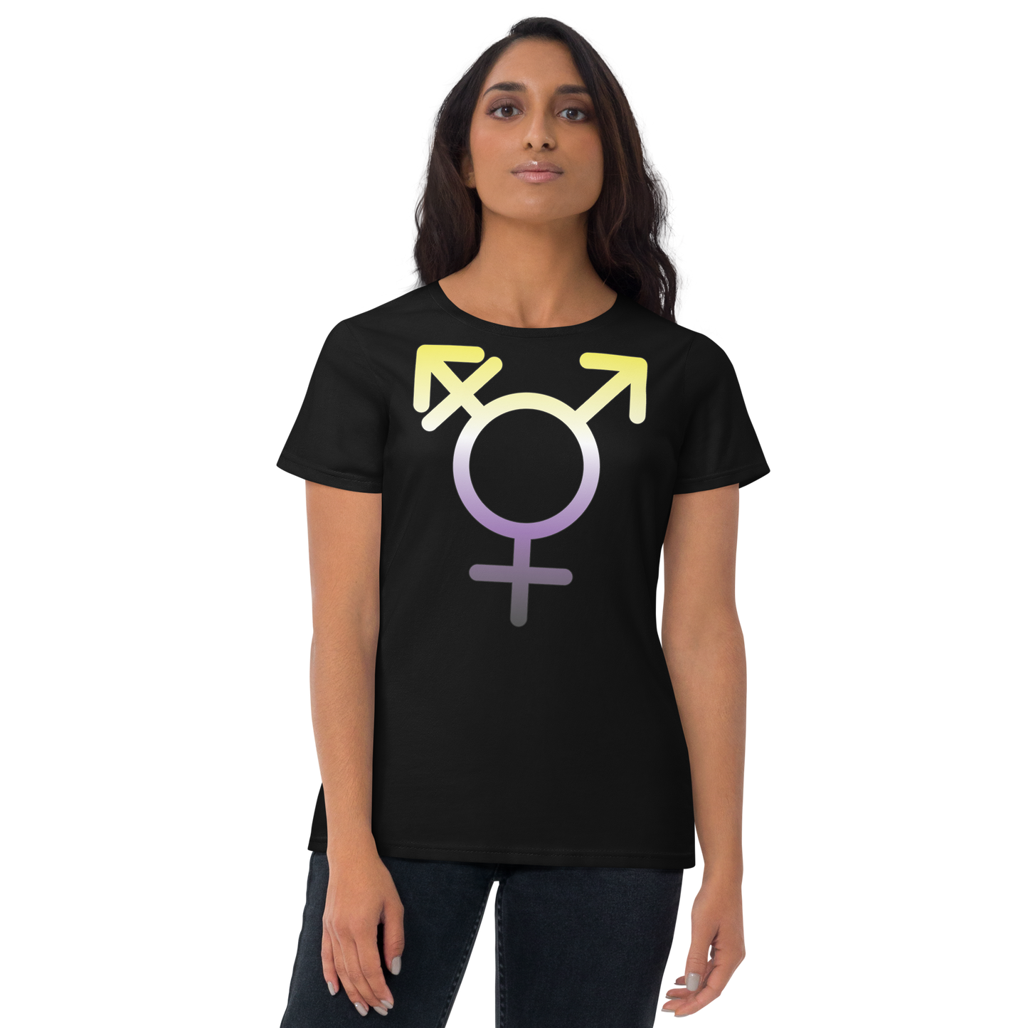 Transgender Symbol - Non-binary Pride Women's short sleeve t-shirt