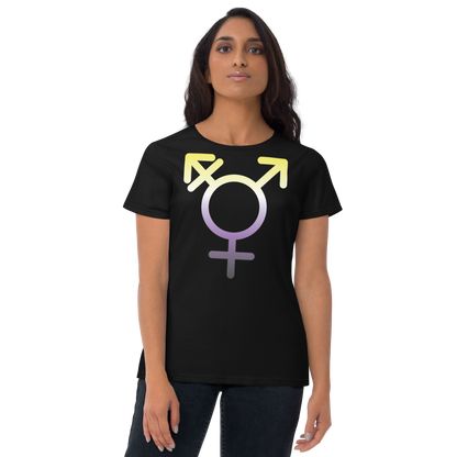 Transgender Symbol - Non-binary Pride Women's short sleeve t-shirt