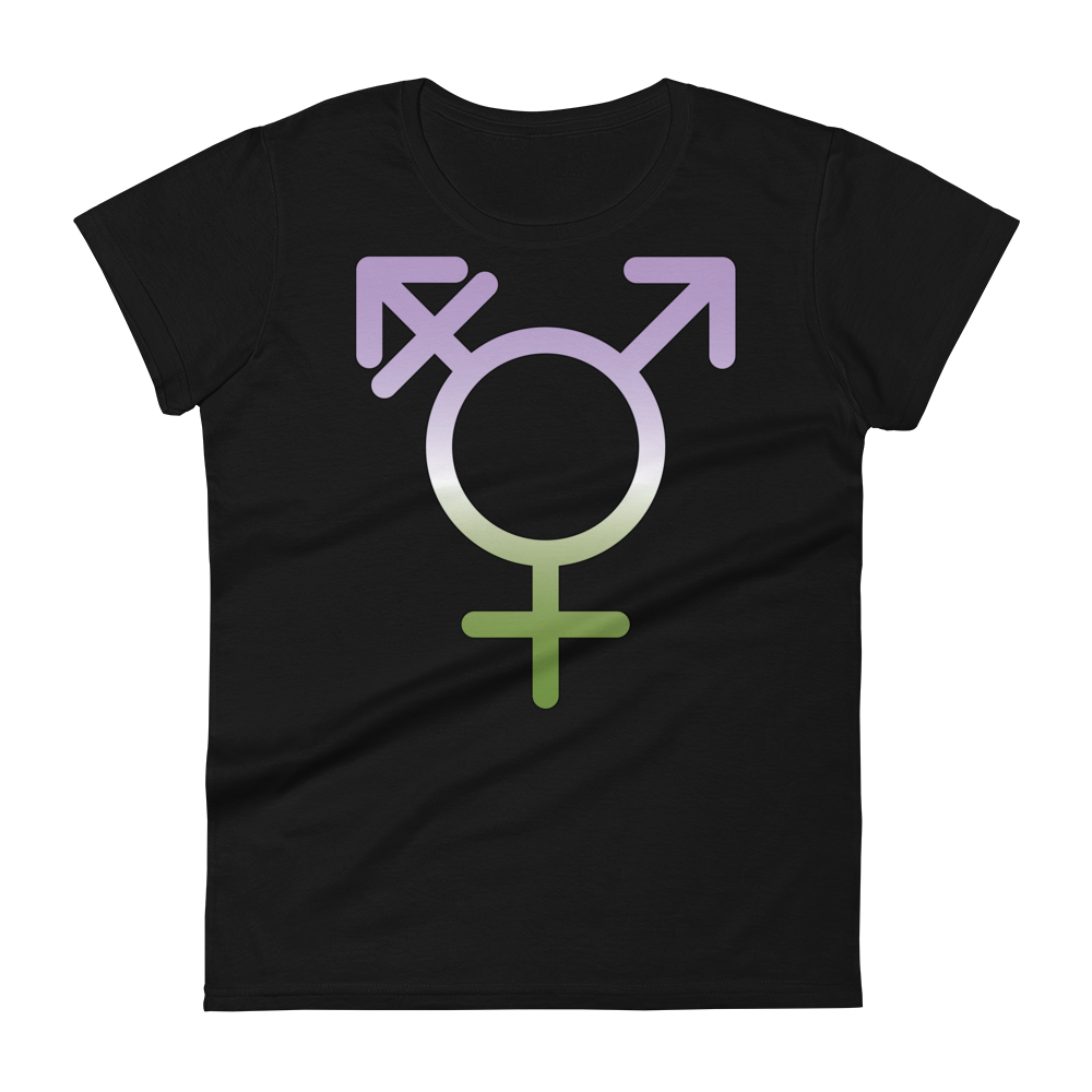 Transgender Symbol - Genderqueer Pride Women's short sleeve t-shirt