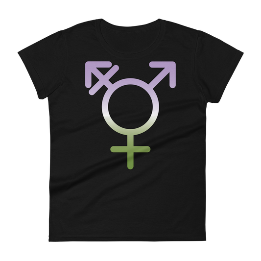 Transgender Symbol - Genderqueer Pride Women's short sleeve t-shirt