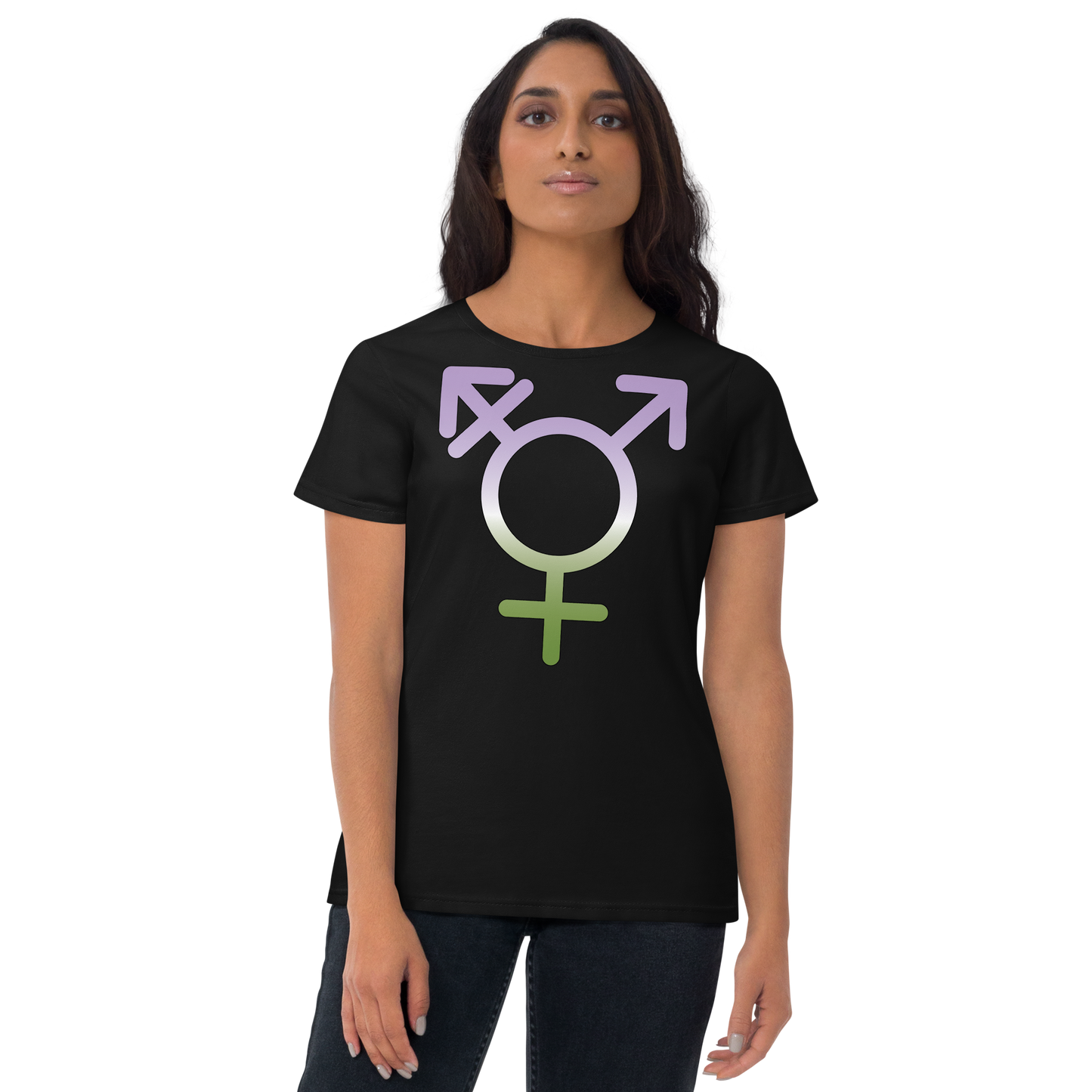 Transgender Symbol - Genderqueer Pride Women's short sleeve t-shirt