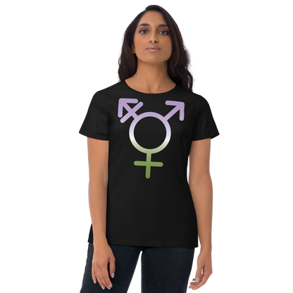 Transgender Symbol - Genderqueer Pride Women's short sleeve t-shirt