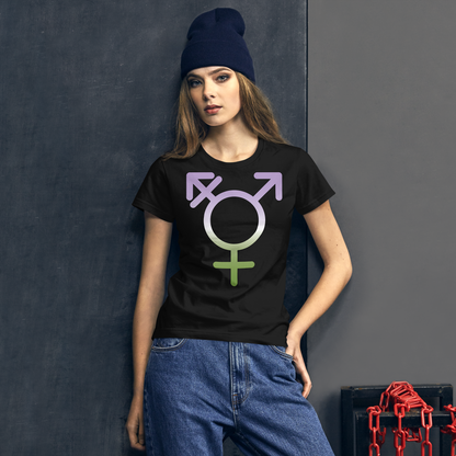 Transgender Symbol - Genderqueer Pride Women's short sleeve t-shirt