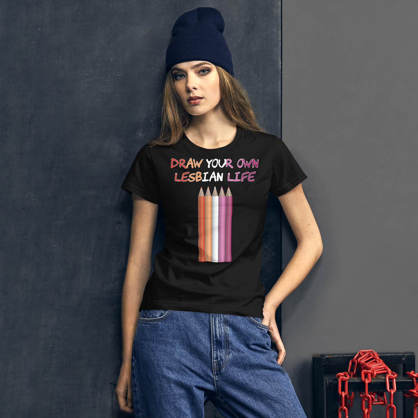 Draw Your Own Lesbian Life Women's short sleeve t-shirt