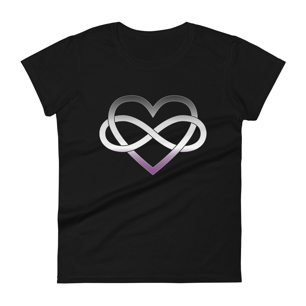 Polyamory Infinity Heart - Asexual/Demisexual Women's short sleeve t-shirt