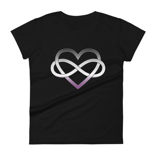 Polyamory Infinity Heart - Asexual/Demisexual Women's short sleeve t-shirt