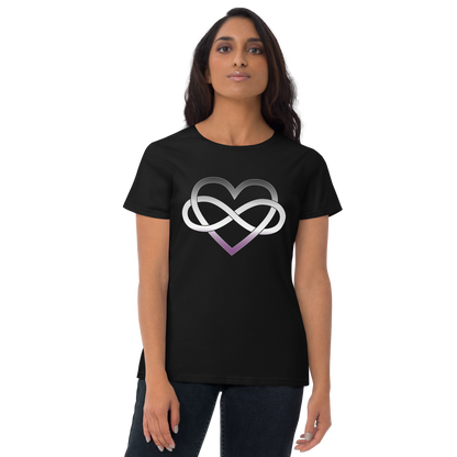 Polyamory Infinity Heart - Asexual/Demisexual Women's short sleeve t-shirt