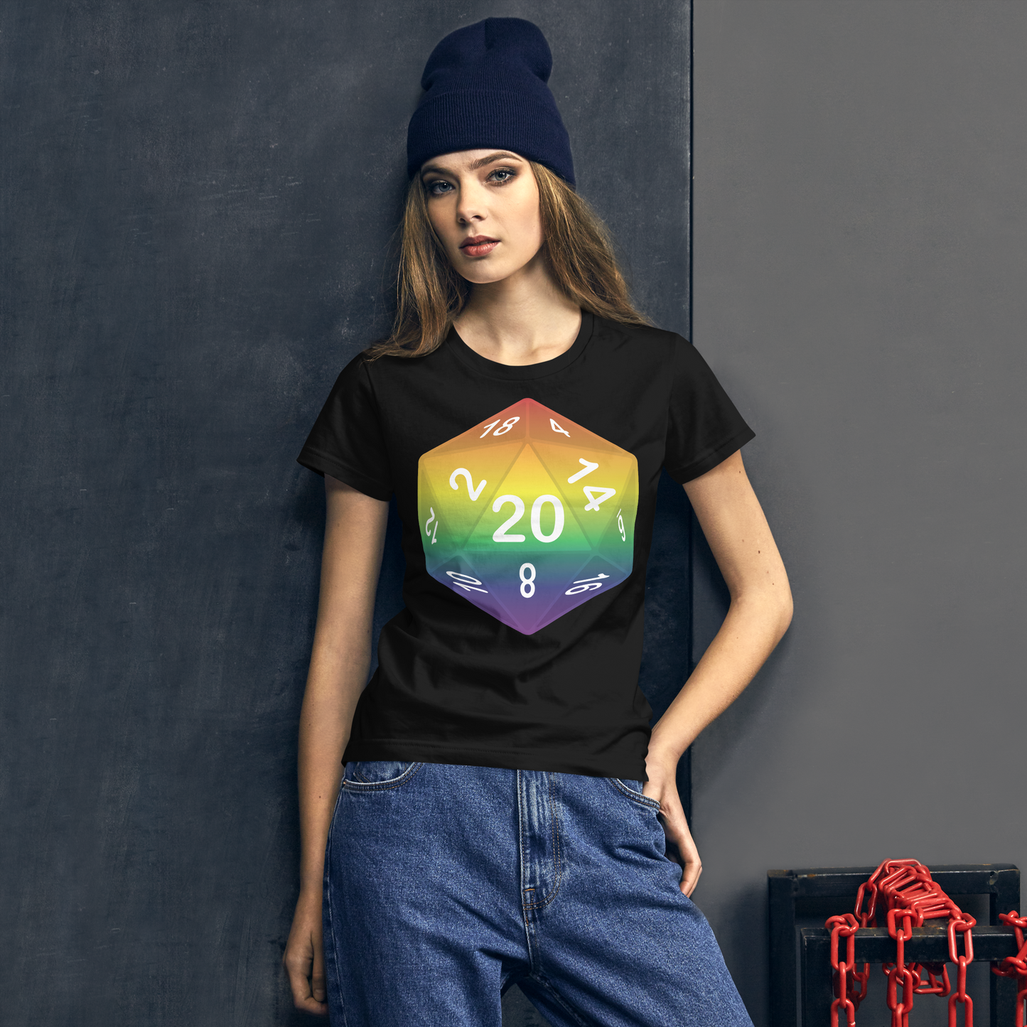 Pride Dice - Rainbow Women's short sleeve t-shirt