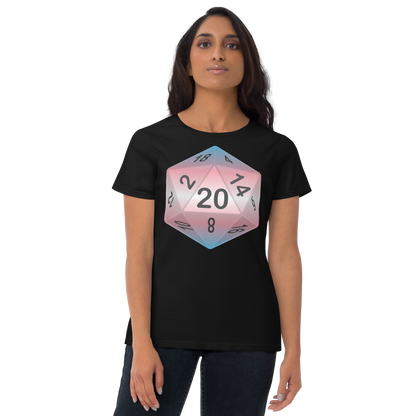 Pride Dice - Transgender Women's short sleeve t-shirt