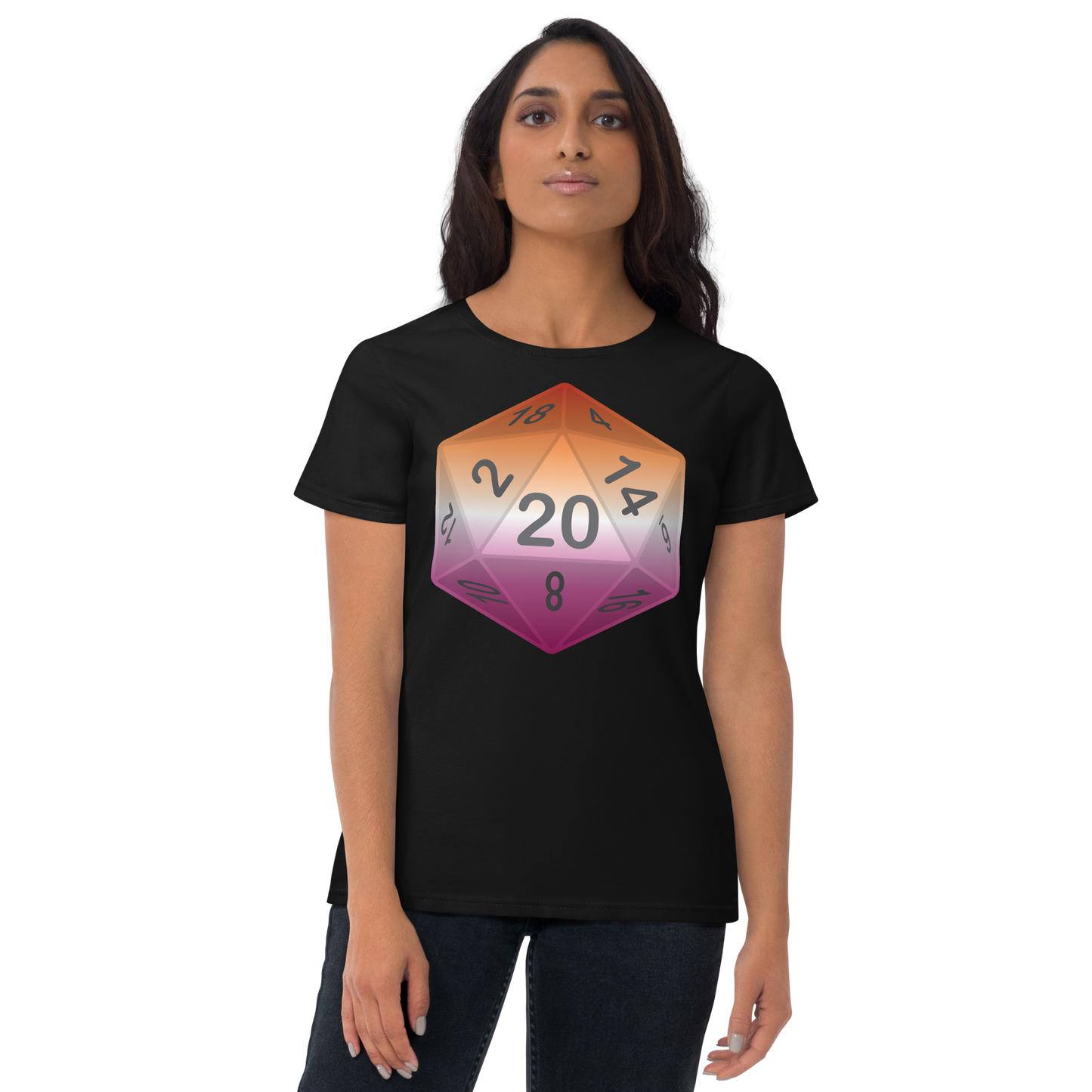 Pride Dice - Lesbian Women's short sleeve t-shirt