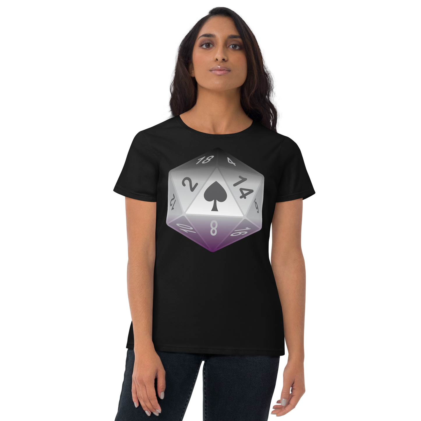 Pride Dice - Asexual Women's short sleeve t-shirt