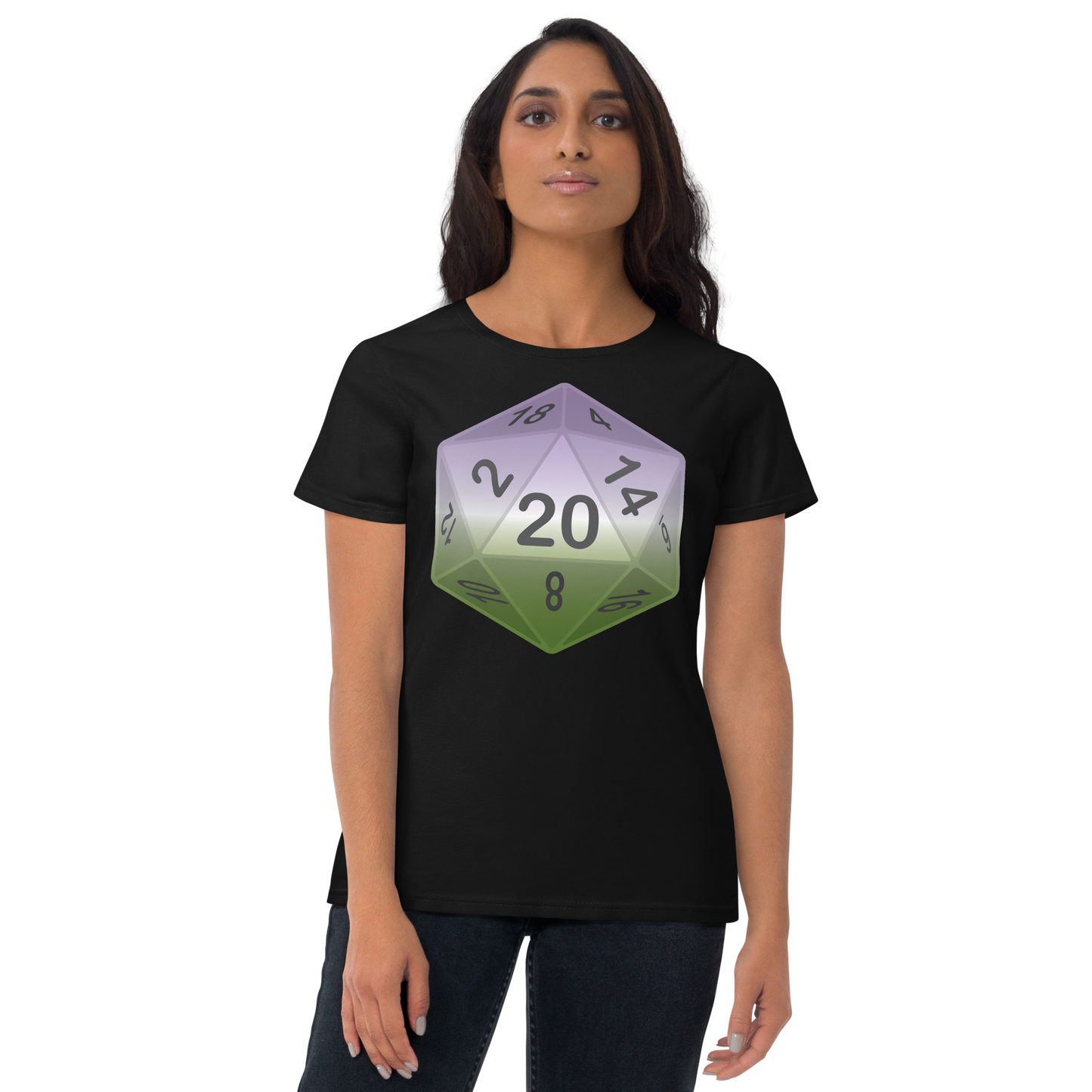 Pride Dice - Genderqueer Women's short sleeve t-shirt