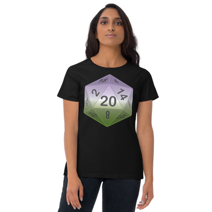 Pride Dice - Genderqueer Women's short sleeve t-shirt