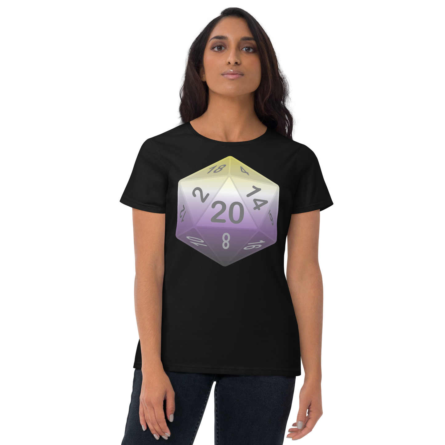 Pride Dice - Non-binary Women's short sleeve t-shirt