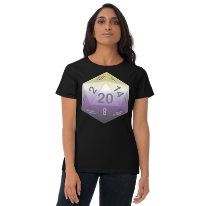 Pride Dice - Non-binary Women's short sleeve t-shirt