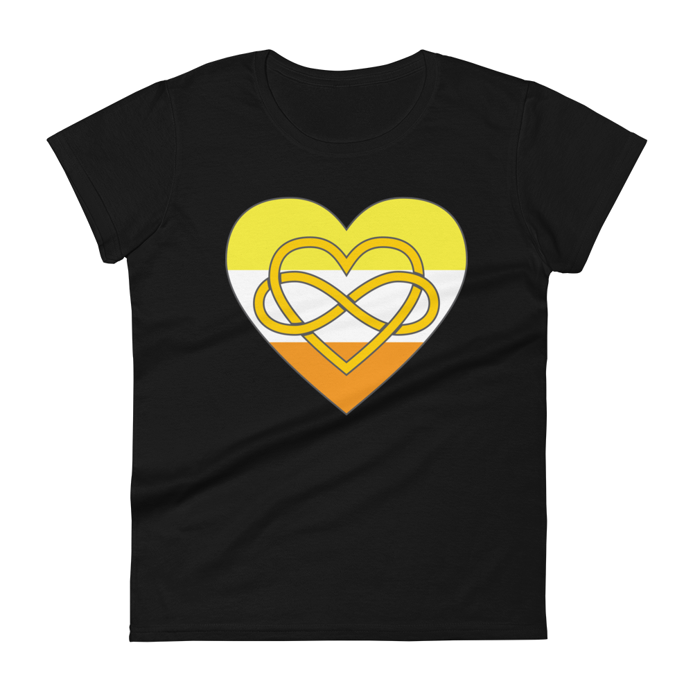 Polyamory Infinity Heart Maverique Pride Women's short sleeve t-shirt