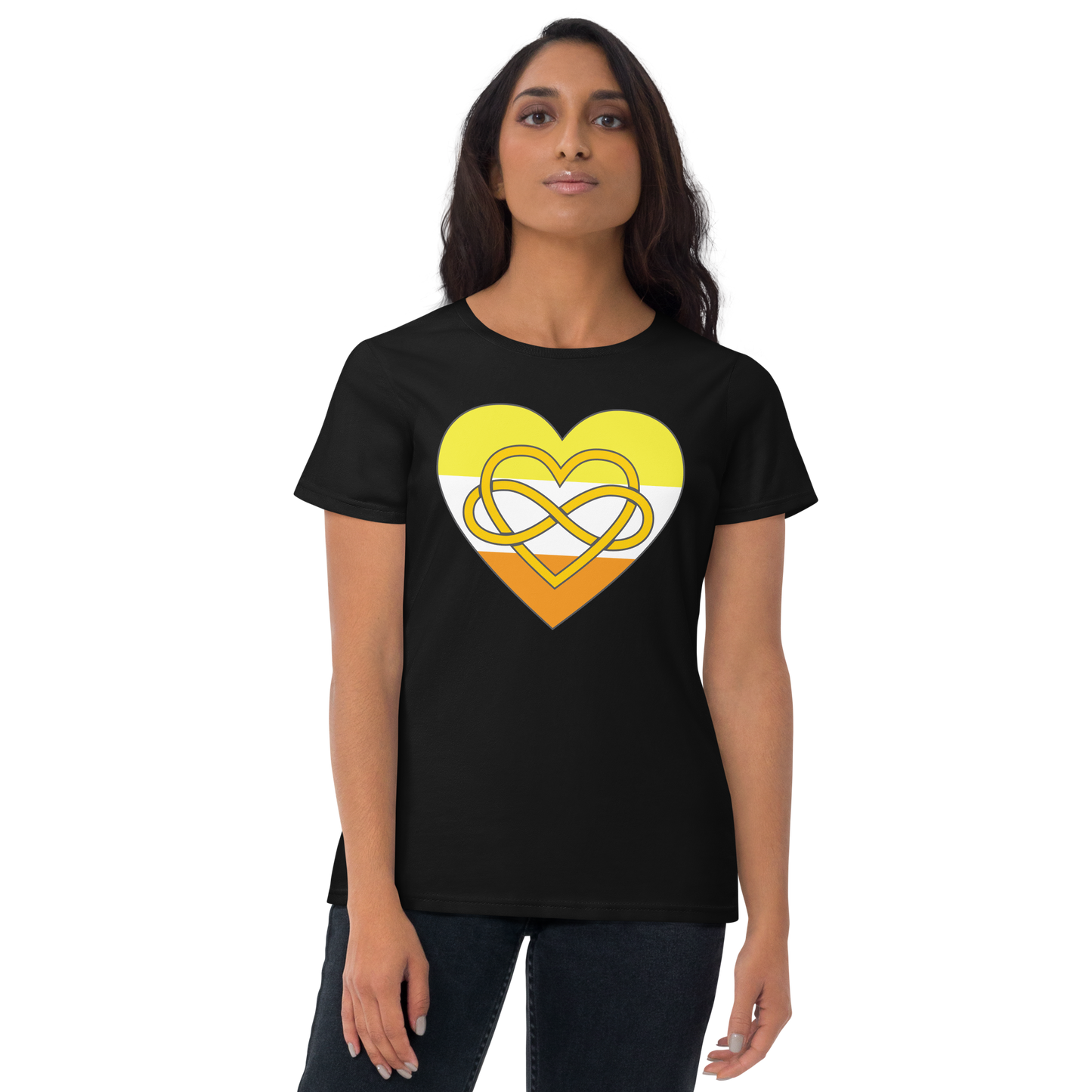 Polyamory Infinity Heart Maverique Pride Women's short sleeve t-shirt