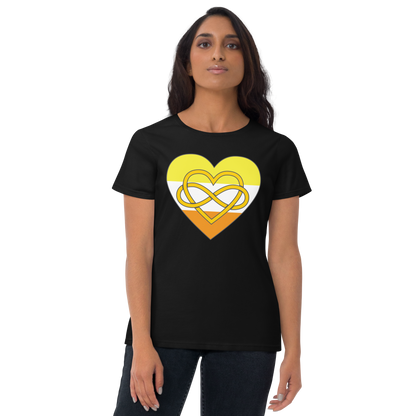 Polyamory Infinity Heart Maverique Pride Women's short sleeve t-shirt