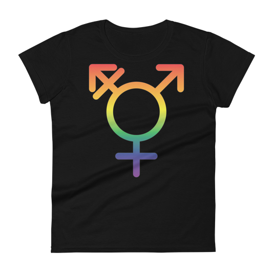 Transgender Symbol - Rainbow Pride Women's short sleeve t-shirt