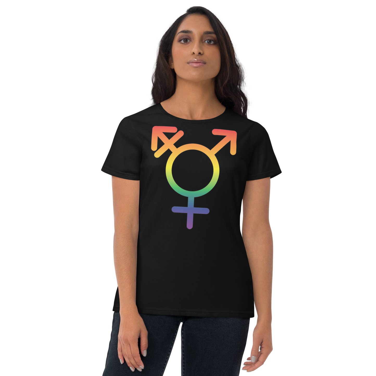 Transgender Symbol - Rainbow Pride Women's short sleeve t-shirt