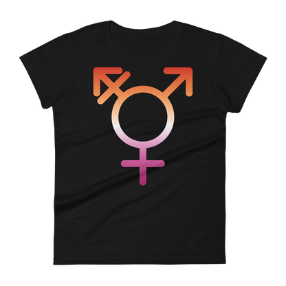 Transgender Symbol - Lesbian Pride Women's short sleeve t-shirt