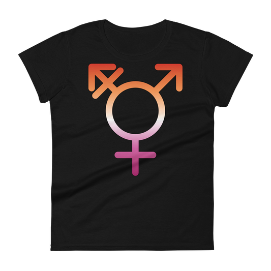 Transgender Symbol - Lesbian Pride Women's short sleeve t-shirt