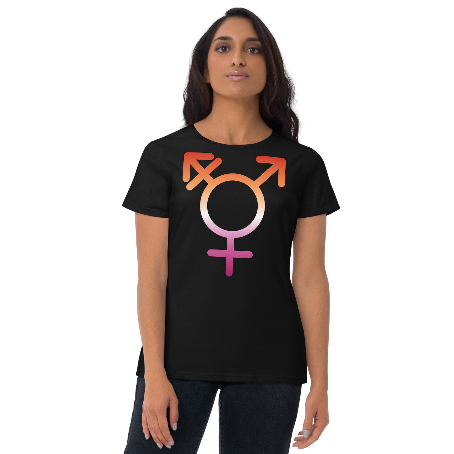 Transgender Symbol - Lesbian Pride Women's short sleeve t-shirt