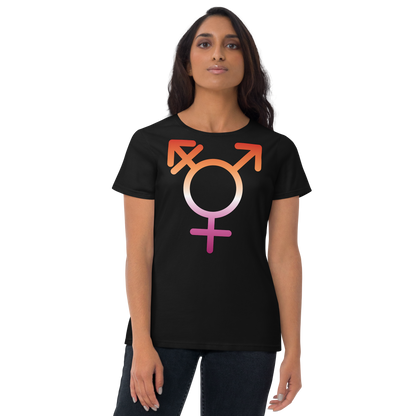 Transgender Symbol - Lesbian Pride Women's short sleeve t-shirt