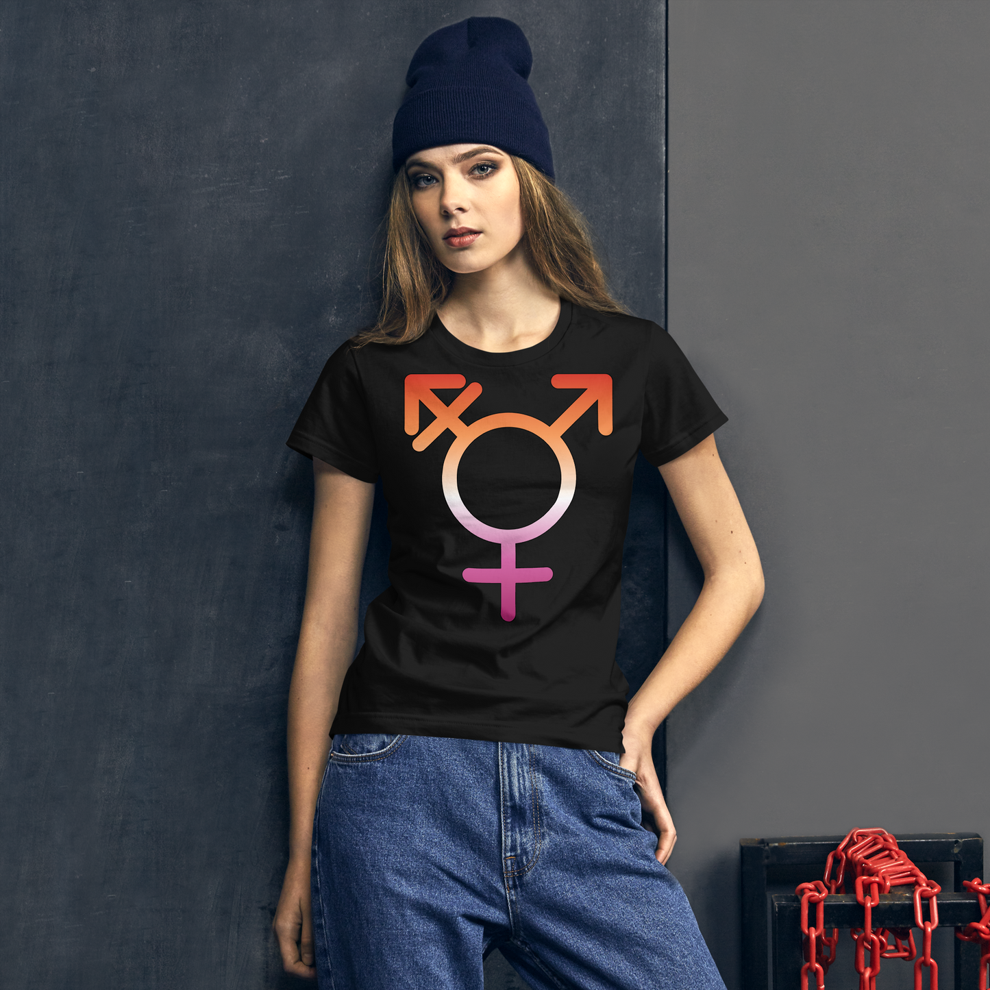 Transgender Symbol - Lesbian Pride Women's short sleeve t-shirt