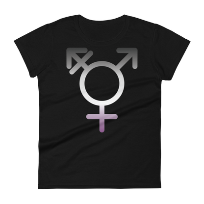 Transgender Symbol - Asexual/Demisexual Pride Women's short sleeve t-shirt