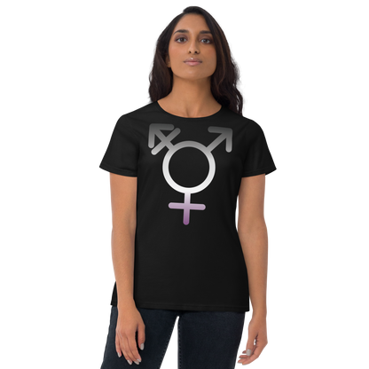 Transgender Symbol - Asexual/Demisexual Pride Women's short sleeve t-shirt