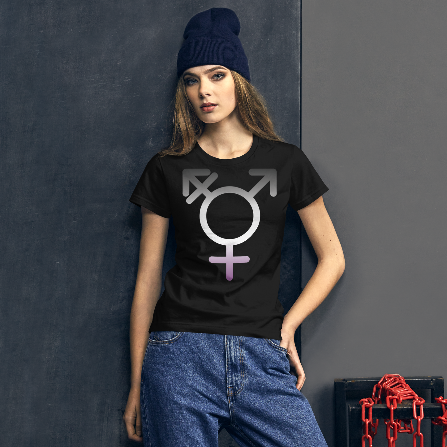 Transgender Symbol - Asexual/Demisexual Pride Women's short sleeve t-shirt