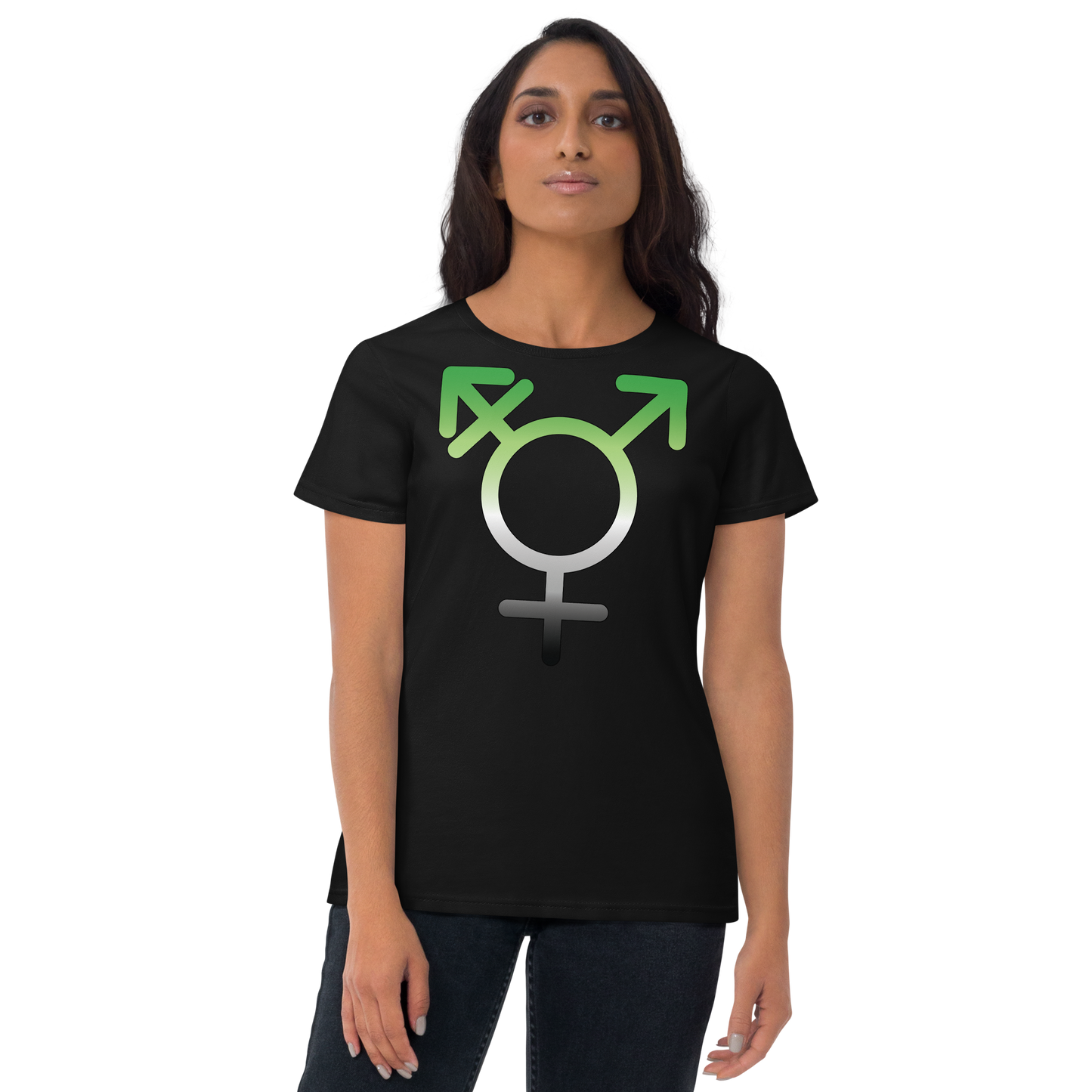 Transgender Symbol - Aromantic Pride Women's short sleeve t-shirt