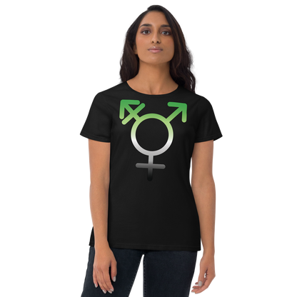 Transgender Symbol - Aromantic Pride Women's short sleeve t-shirt