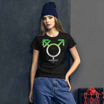 Transgender Symbol - Aromantic Pride Women's short sleeve t-shirt