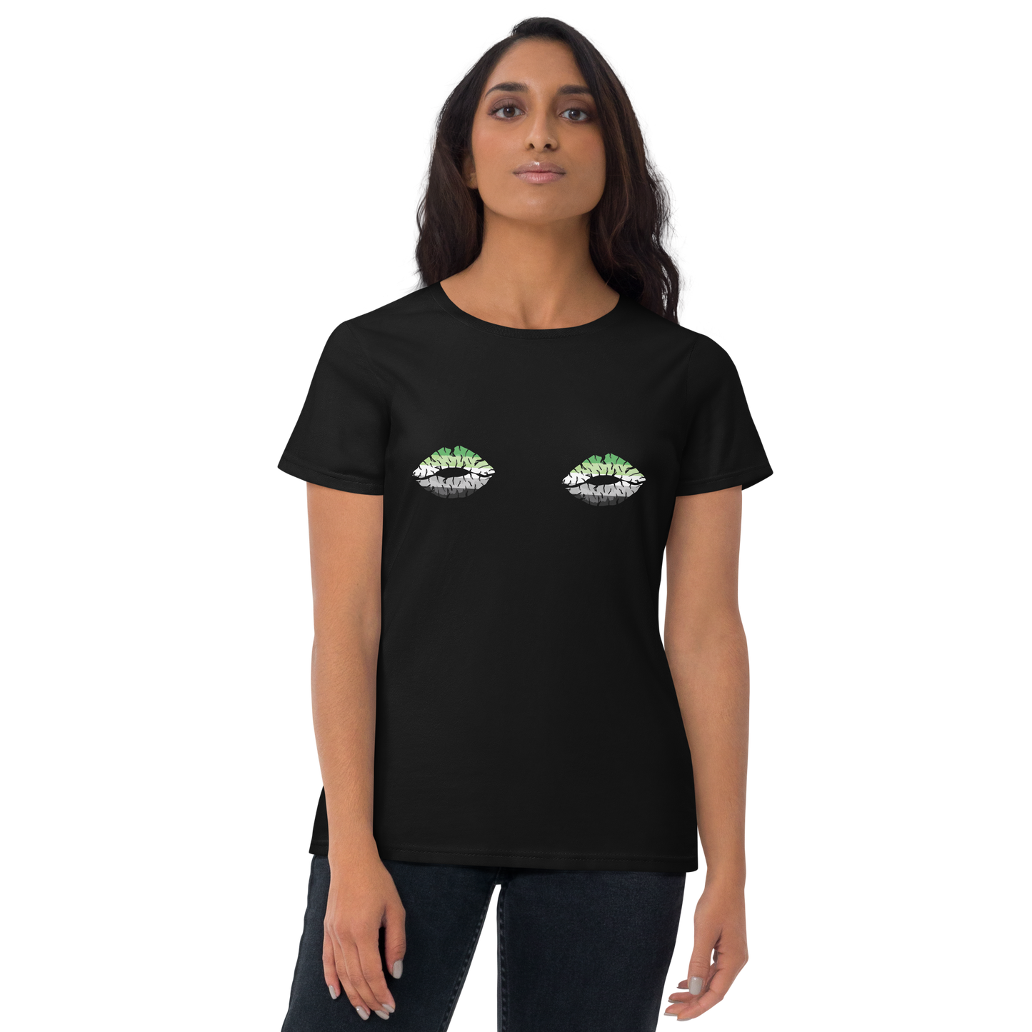 Aro Boob Kisses Women's short sleeve t-shirt