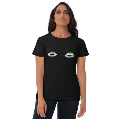 Aro Boob Kisses Women's short sleeve t-shirt