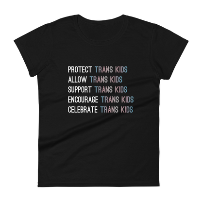 Support Trans Kids Women's short sleeve t-shirt