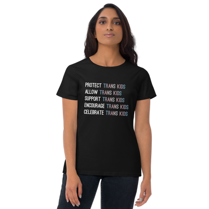 Support Trans Kids Women's short sleeve t-shirt