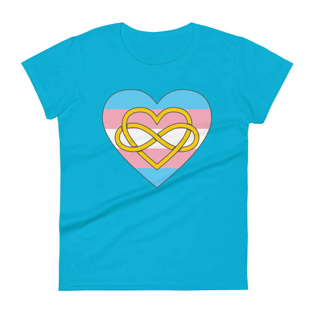 Polyamory Infinity Heart Trans Pride Women's short sleeve t-shirt