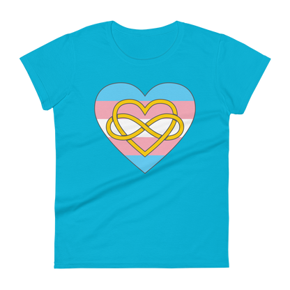 Polyamory Infinity Heart Trans Pride Women's short sleeve t-shirt