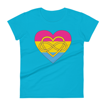 Polyamory Infinity Heart Pansexual Pride Women's short sleeve t-shirt