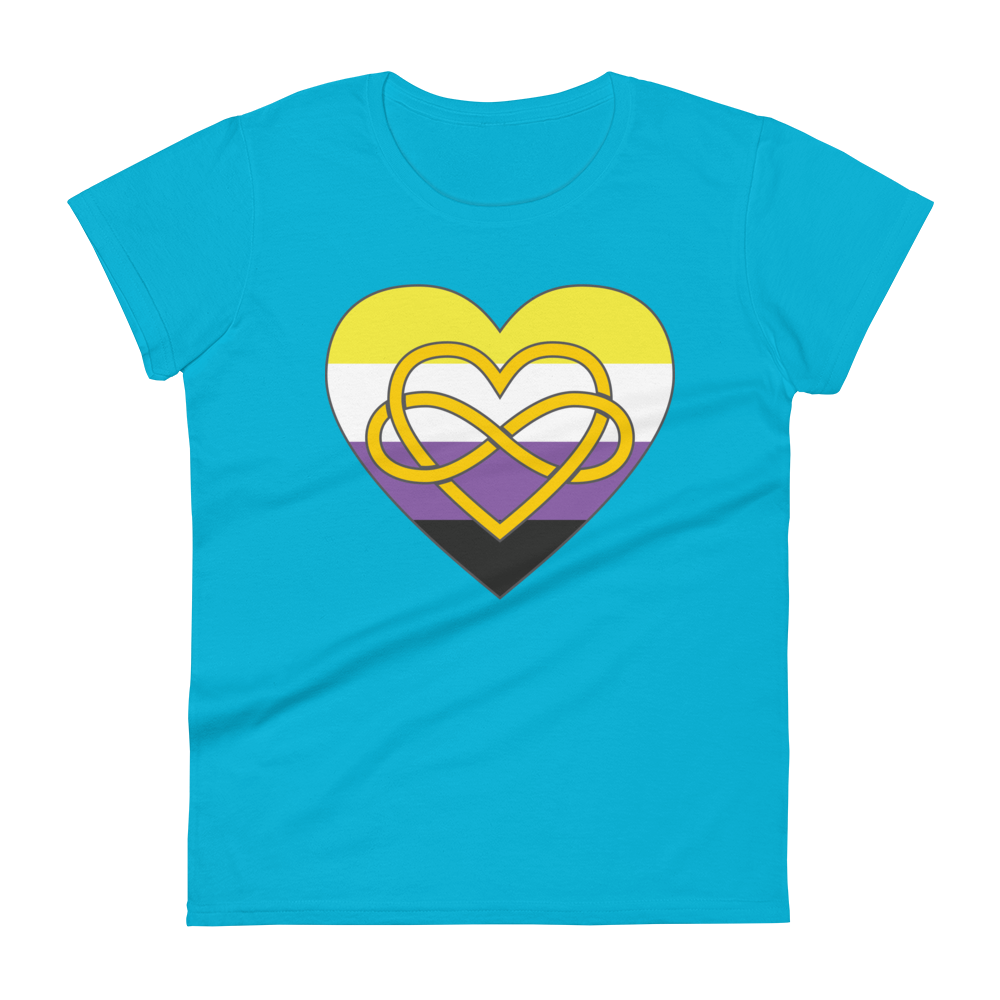 Polyamory Infinity Heart Non-binary Pride Women's short sleeve t-shirt