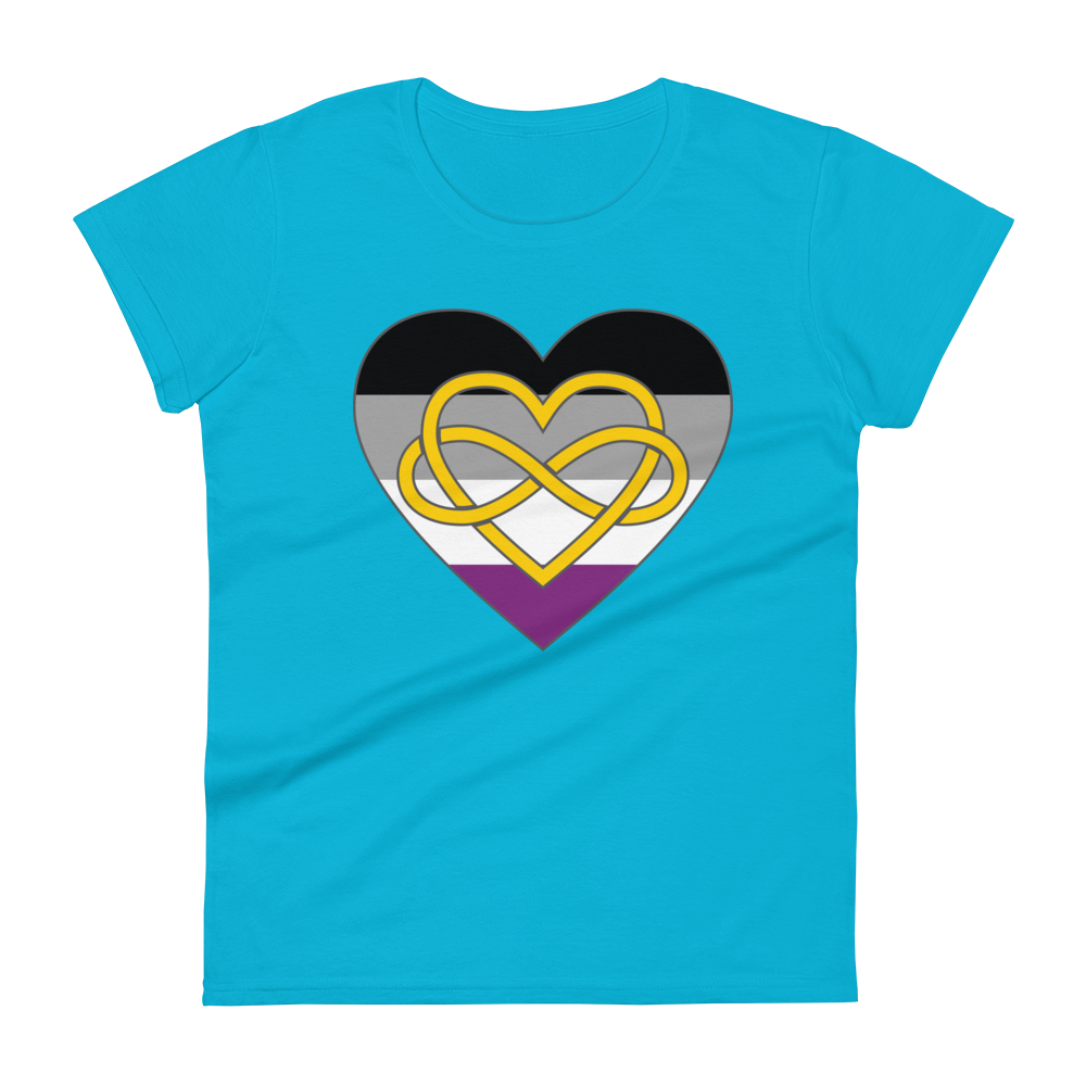 Polyamory Infinity Heart Asexual Pride Women's short sleeve t-shirt