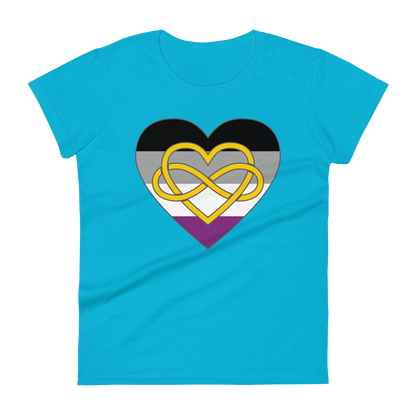 Polyamory Infinity Heart Asexual Pride Women's short sleeve t-shirt