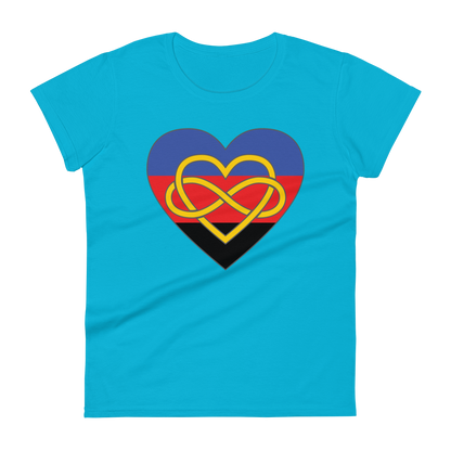 Polyamory Infinity Heart Pride Women's short sleeve t-shirt