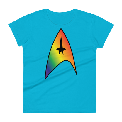 Starfleet Insignia - Rainbow Pride Women's short sleeve t-shirt