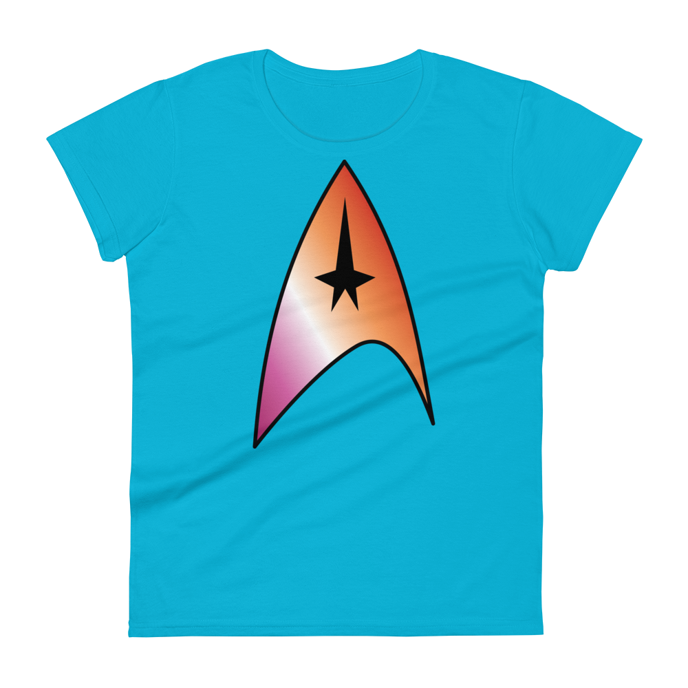 Starfleet Insignia - Lesbian Pride Women's short sleeve t-shirt